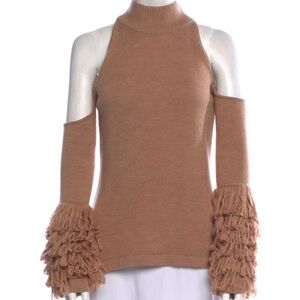 Jonathan Simkhai Open Shoulder Wool Sweater